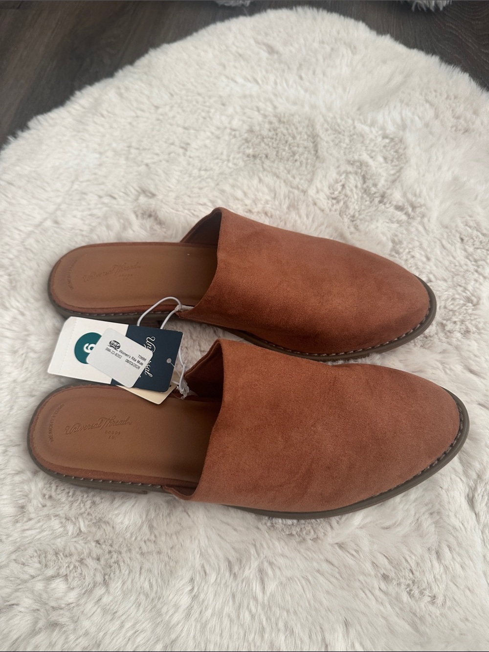 Women's Walk-Ready Slide Mules - Brown size 9